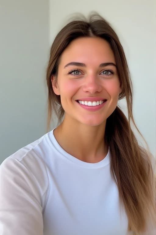 Fit woman smiling