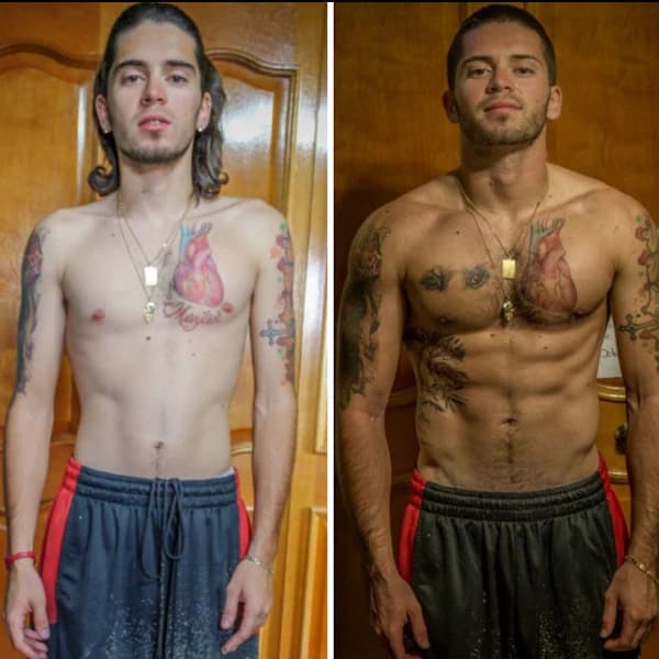 Client progress photo